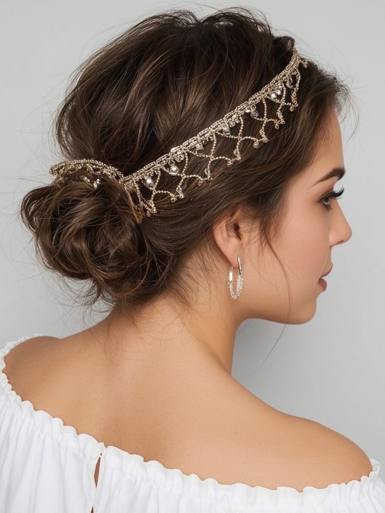 Hair Wrap Designs: The Chain Charm