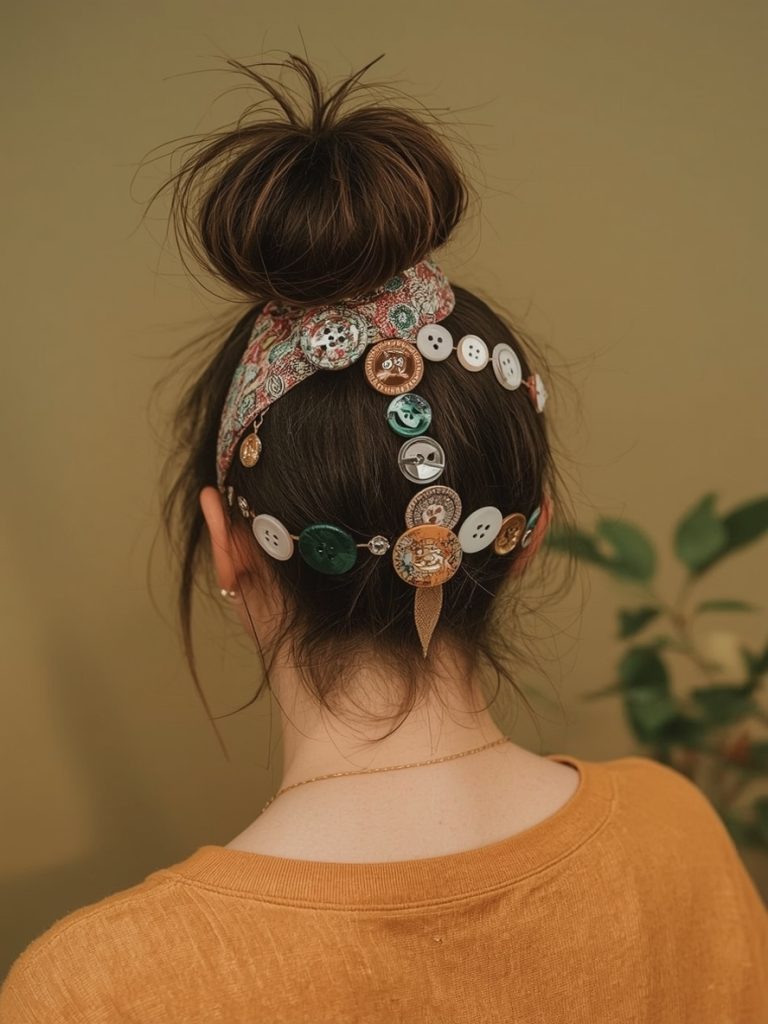Hair Wrap Designs: The Geometric Pattern