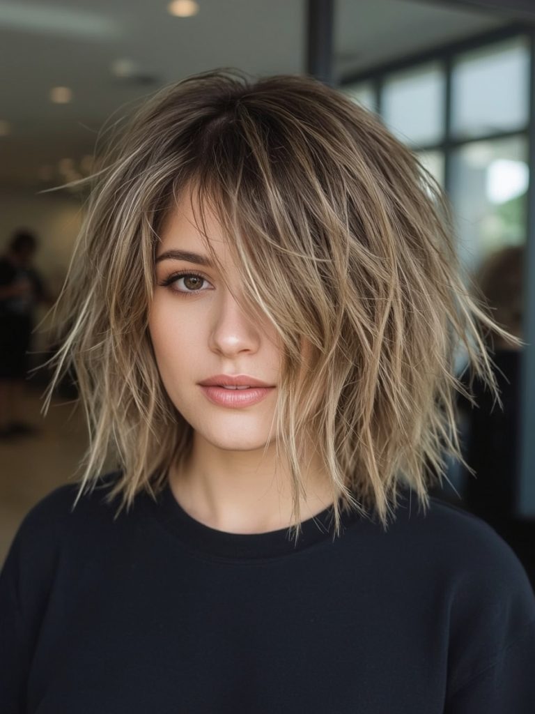 Short Messy Haircuts For Women: The Shaggy Bowl Cut