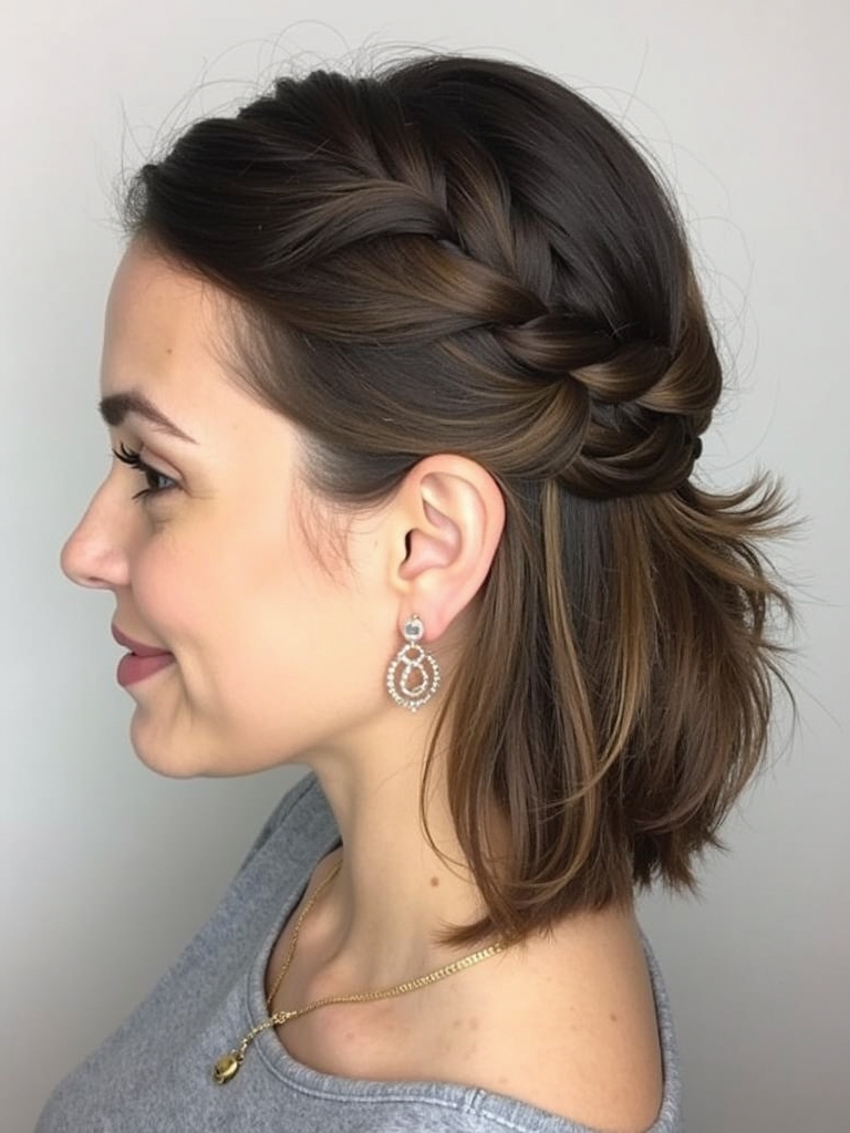 Collarbone Length Headband Tuck