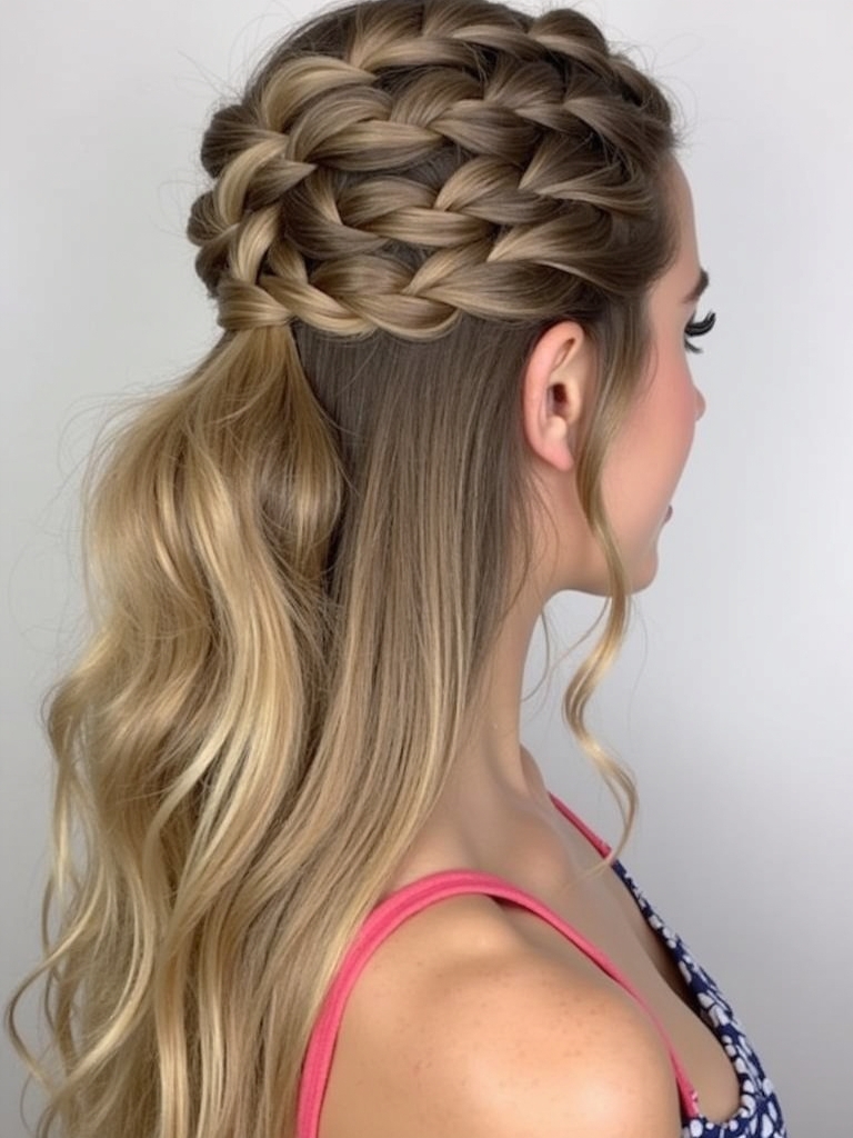 Cute Easy Hairstyles: Pulled Through Braid