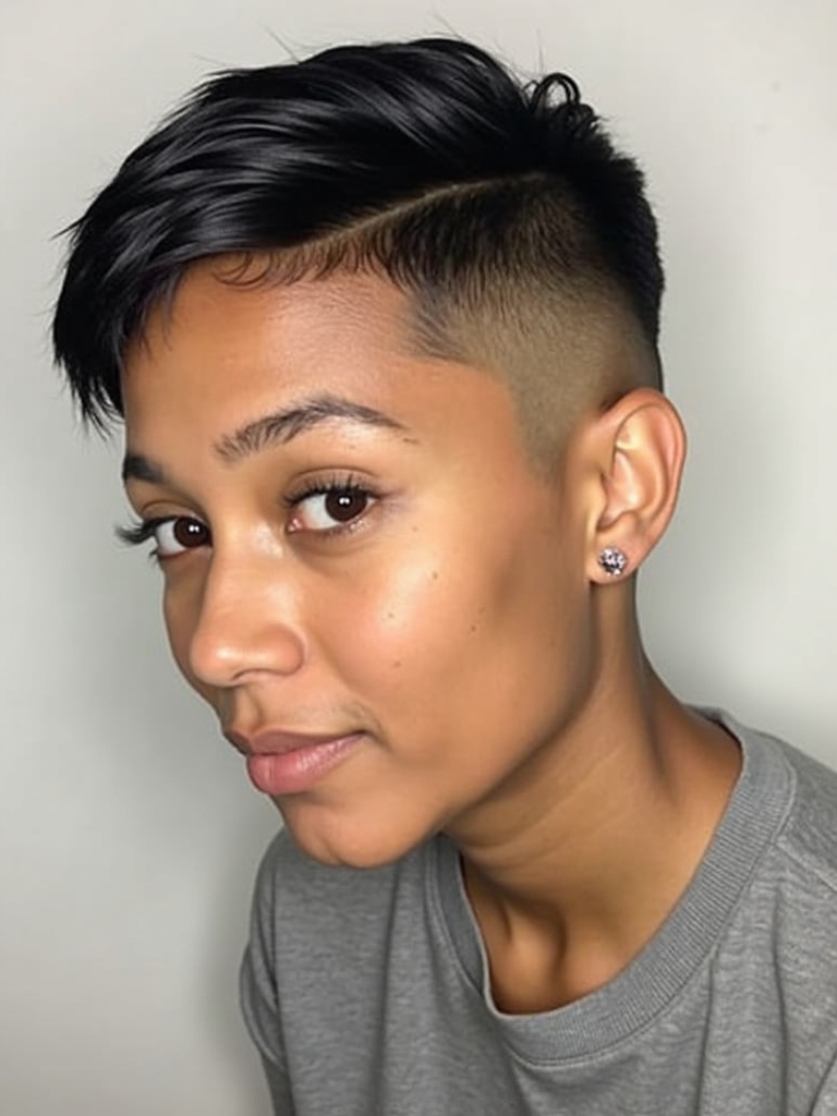 The Cropped Fringe Pixie: Short Pixie Haircuts for Black Women 50