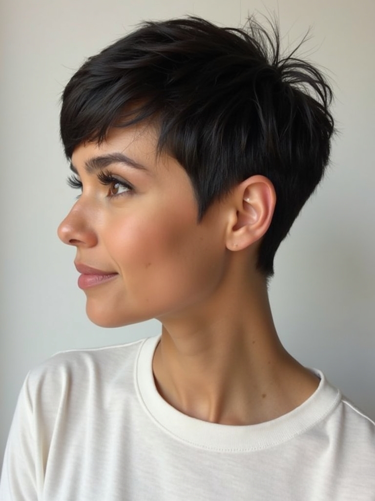 The Sideburn Pixie: Short Pixie Haircuts for Black Women 50