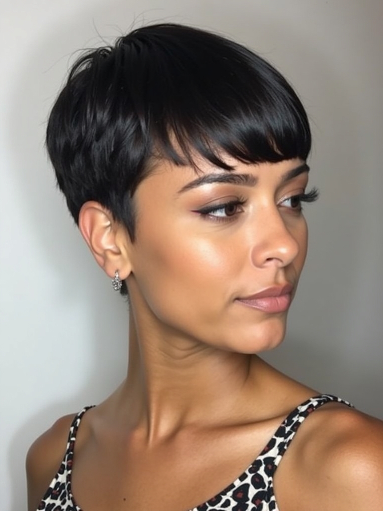 The Undone Texture Pixie: Short Pixie Haircuts for Black Women 50