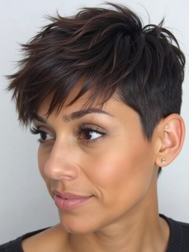 The Pompadour Pixie: Short Pixie Haircuts for Black Women 50