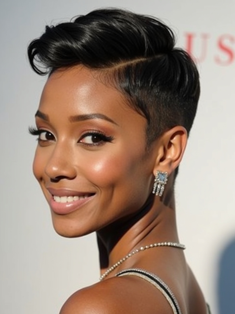 The Pixie With Undercut: Short Pixie Haircuts for Black Women 50