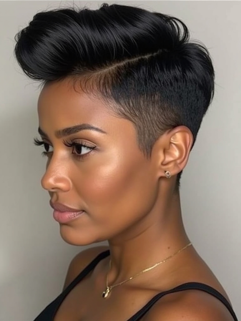 The Textured Top Pixie: Short Pixie Haircuts for Black Women 50