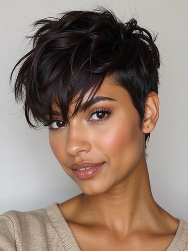 The Tapered Crown Pixie: Short Pixie Haircuts for Black Women 50