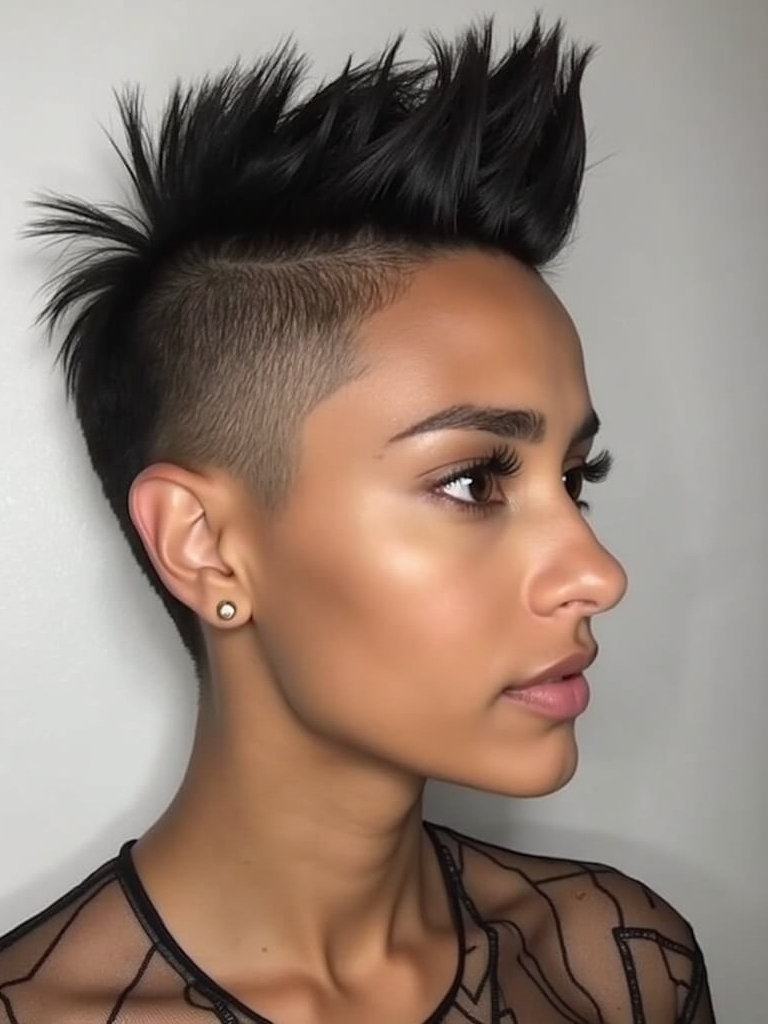 Graduated Nape Pixie: Short Pixie Haircuts for Black Women 50